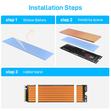 Generic Aluminum Cooling Heatsink Thermal Pad Fo